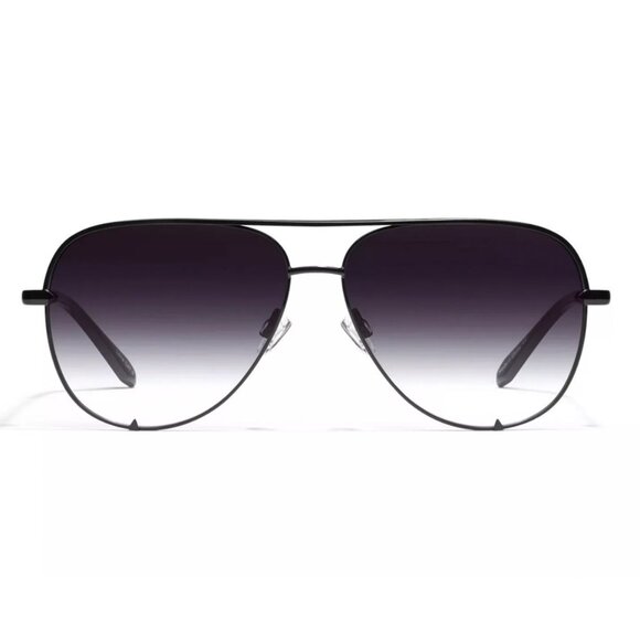 QUAY Unisex High Key Micro RX QT-001066 Black / Smoke Gradient Sunglasses